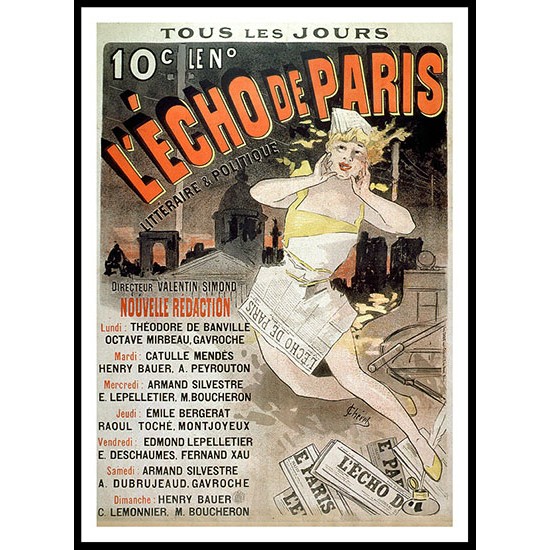 LEcho 1888, A New Print Of a Vintage French Ad