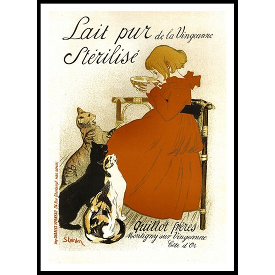 Lait, A New Print Of a Vintage French Ad