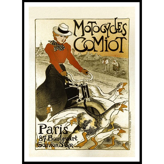 Motocycles, A New Print Of a Vintage French Ad