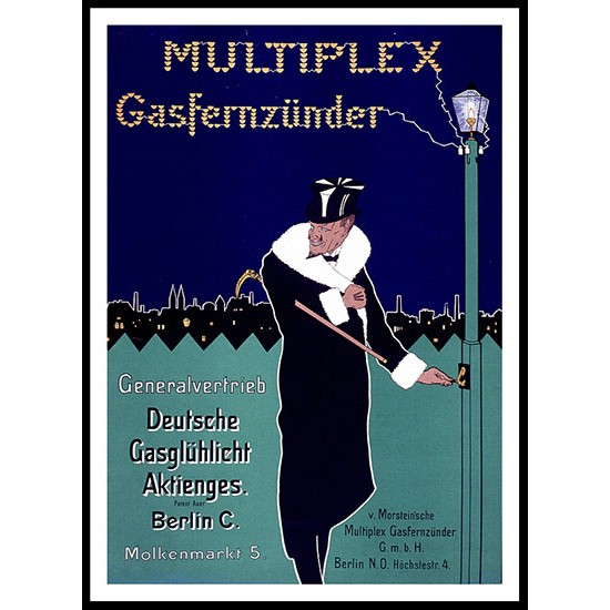 Multiplex Gasfernzünder, A New Print Of a Vintage French Ad