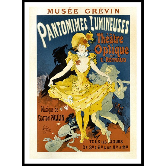 Pantomimes, A New Print Of a Vintage French Ad