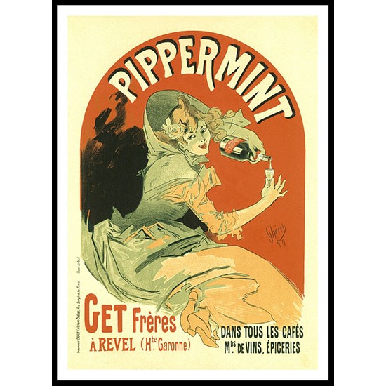 Pippermint, A New Print Of a Vintage French Ad