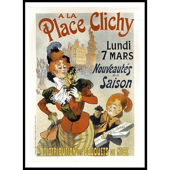 Place Clichy 2, A New Print Of a Vintage French Ad