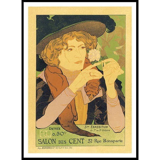 Salon Des Cents, A New Print Of a Vintage French Ad