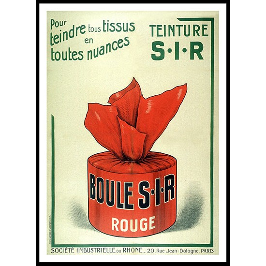 Teinture, A New Print Of a Vintage French Ad