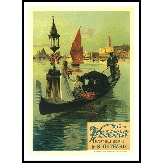 Venise, A New Print Of a Vintage French Ad