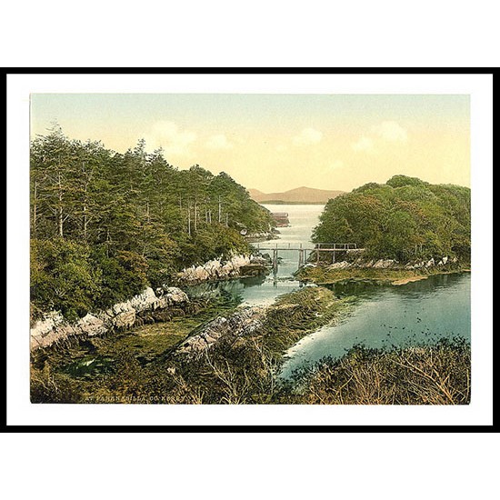 At Parknasilla Co Kerry, A New Print Of a Vintage Irish Photochrom