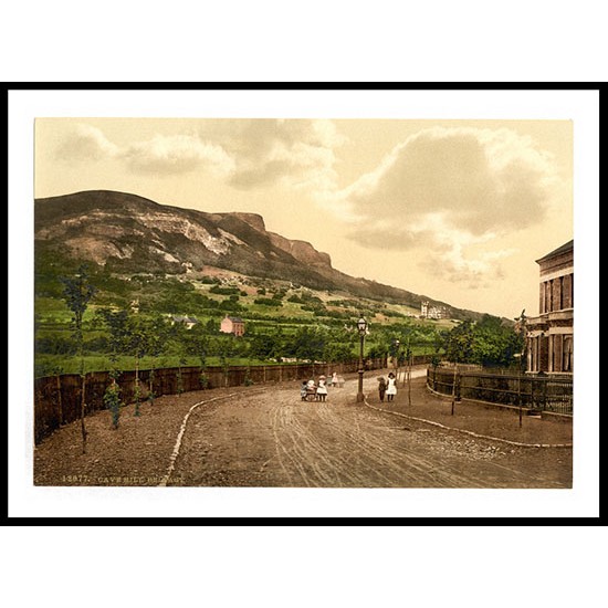 Belfast Cave Hill Co Antrim Ireland, A New Print Of a Vintage Irish Photochrom