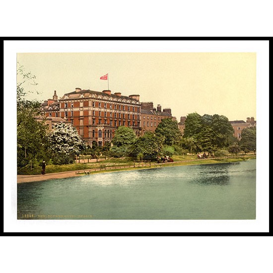 Dublin Shelbourne Hotel Co Dublin Ireland, A New Print Of a Vintage Irish Photochrom