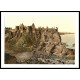 Dunluce Castle Co Antrim, A New Print Of a Vintage Irish Photochrom