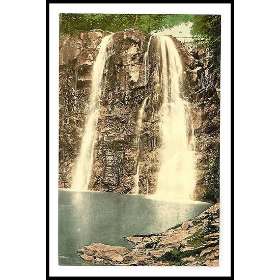 Essna Crub Fall Glenariff Co Antrim, A New Print Of a Vintage Irish Photochrom