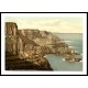 Giants Causeway Pleaskin Head Co Antrim Ireland, A New Print Of a Vintage Irish Photochrom