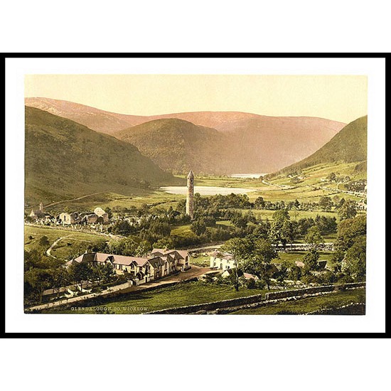 Glendalough Co Wicklow, A New Print Of a Vintage Irish Photochrom