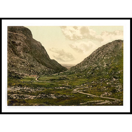 Killarney Gap of Dunloe Co Kerry Ireland, A New Print Of a Vintage Irish Photochrom