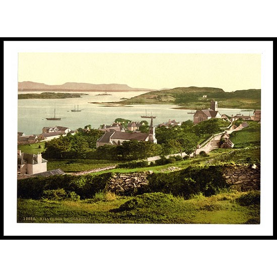 Killybegs Co Donegal Ireland, A New Print Of a Vintage Irish Photochrom