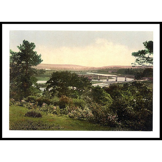View At Cappoquin Co Waterford, A New Print Of a Vintage Irish Photochrom View At Cappoquin Co Waterford, A New Print Of a Vintage Irish Photochrom