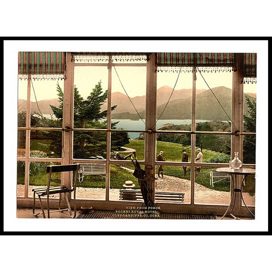 Viewfrom Roches Royal Hotel Gengariff Harbor Co Cork, A New Print Of a Vintage Irish Photochrom Viewfrom Roches Royal Hotel Gengariff Harbor Co Cork, A New Print Of a Vintage Irish Photochrom