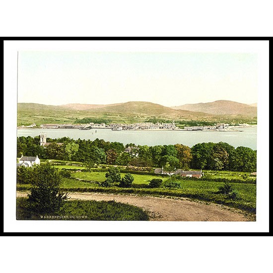 Warrenpoint Co Down, A New Print Of a Vintage Irish Photochrom