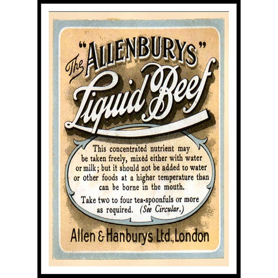 Allenburys, A New Print Of a Vintage Label