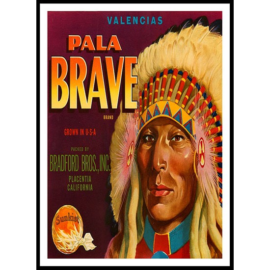 Brave, A New Print Of a Vintage Label