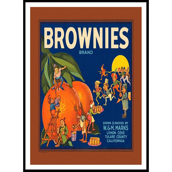 Brownies, A New Print Of a Vintage Label