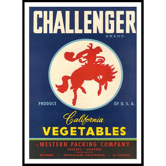 Challenger, A New Print Of a Vintage Label