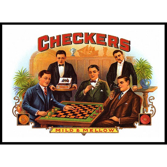 Checkers, A New Print Of a Vintage Label