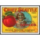 Chief Seattle, A New Print Of a Vintage Label