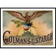 Colmans Starch 1800s, A New Print Of a Vintage Label