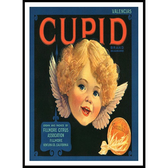 Cupid, A New Print Of a Vintage Label