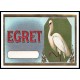 Egret, A New Print Of a Vintage Label