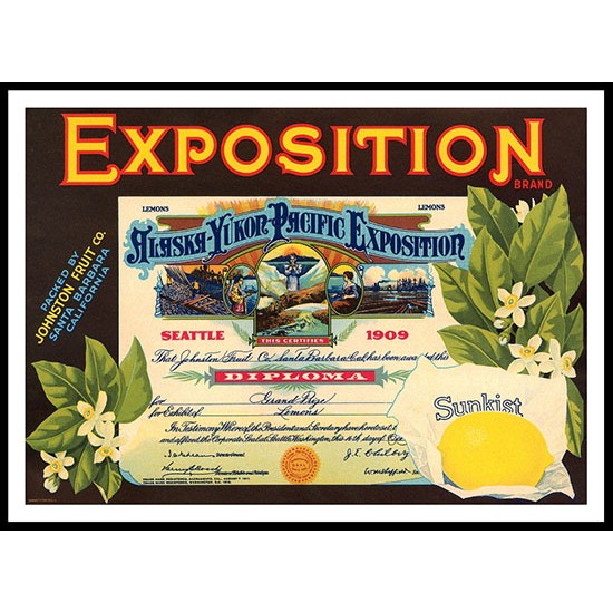 Exposition, A New Print Of a Vintage Label