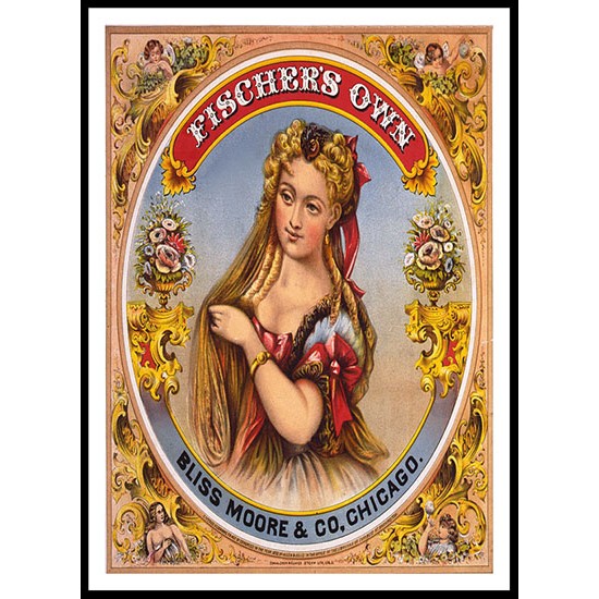 Fischers Own 1872, A New Print Of a Vintage Label