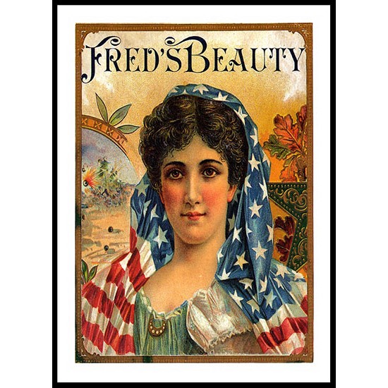 Freds Beauty, A New Print Of a Vintage Label