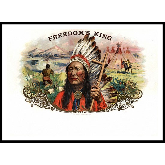 Freedoms King, A New Print Of a Vintage Label