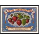 Fresh Strawberries 1868, A New Print Of a Vintage Label