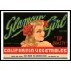 Glamour Girl, A New Print Of a Vintage Label