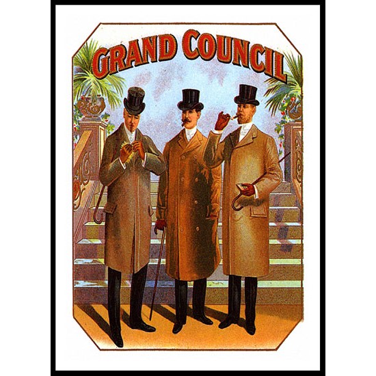 Grand Council, A New Print Of a Vintage Label