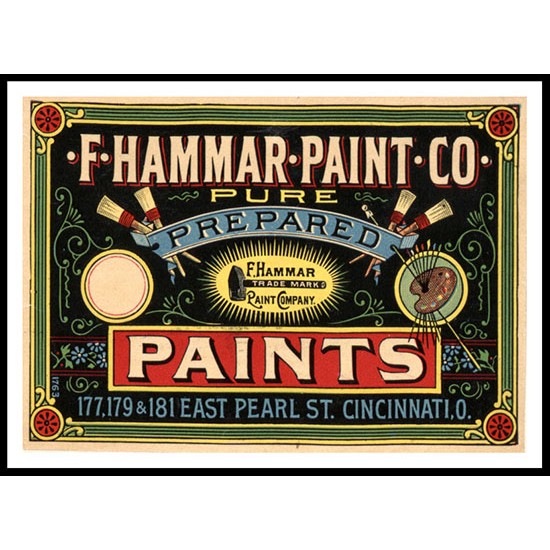 Hammar 1880s, A New Print Of a Vintage Label