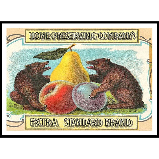 Home Preserving, A New Print Of a Vintage Label