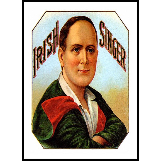 Irish Singer, A New Print Of a Vintage Label Irish Singer, A New Print Of a Vintage Label