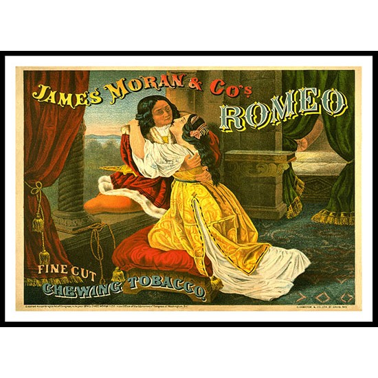 James Moran 1874, A New Print Of a Vintage Label James Moran 1874, A New Print Of a Vintage Label