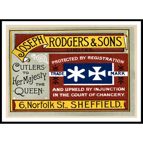 Joseph Rodgers, A New Print Of a Vintage Label