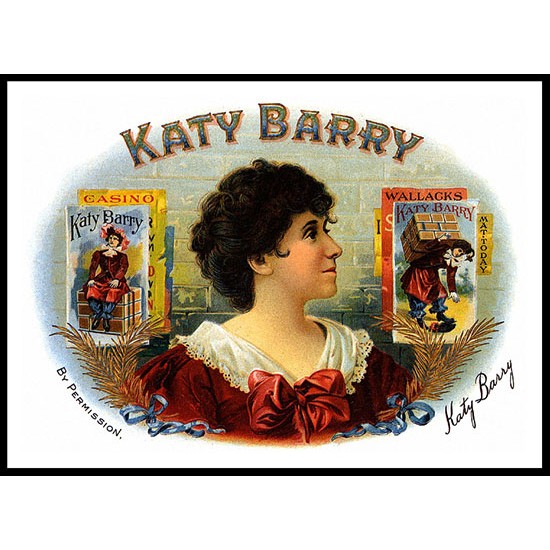 Katy Barry, A New Print Of a Vintage Label