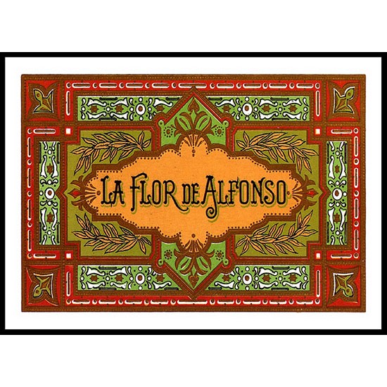 La Flora, A New Print Of a Vintage Label La Flora, A New Print Of a Vintage Label