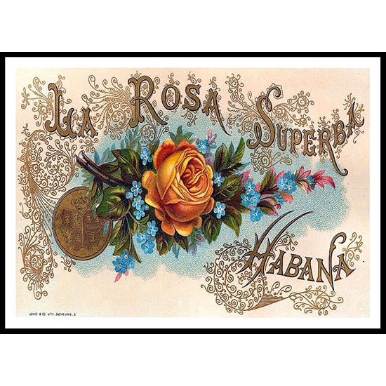 La Rosa, A New Print Of a Vintage Label La Rosa, A New Print Of a Vintage Label