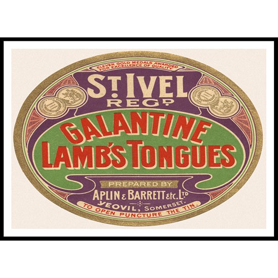 Lambs Tongues, A New Print Of a Vintage Label