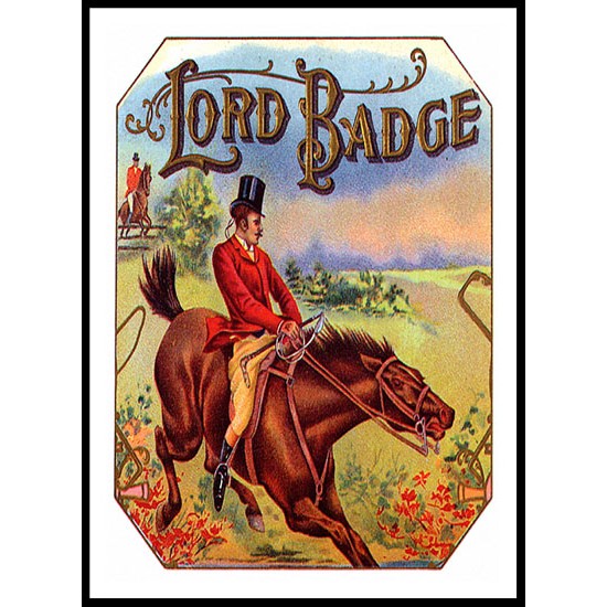 Lordbadge, A New Print Of a Vintage Label Lordbadge, A New Print Of a Vintage Label