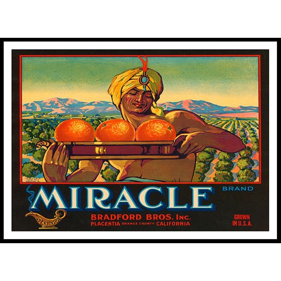 Miracle, A New Print Of a Vintage Label