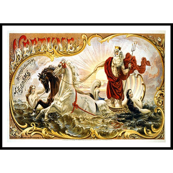 Neptune 1866, A New Print Of a Vintage Label